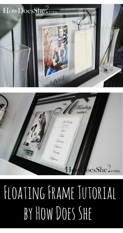 Floating Frame Tutorial by How Does She Floating Frame Tutorial by How Does She