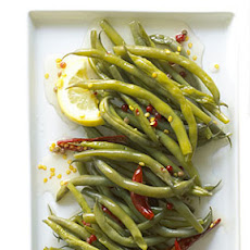 Spicy, Crunchy Pickled Green Beans with Lemon