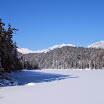 Lac Eibsee en hiver