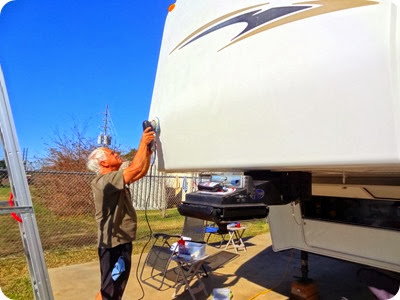 paul polishing truck