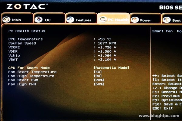 BIOS ZOTAC ZBOX SPHERE OI520