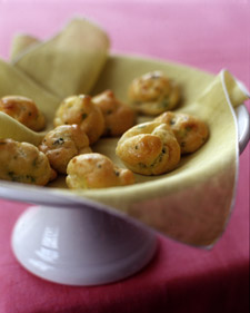 Lemon parsley gougeres Lemon parsley gougeres
