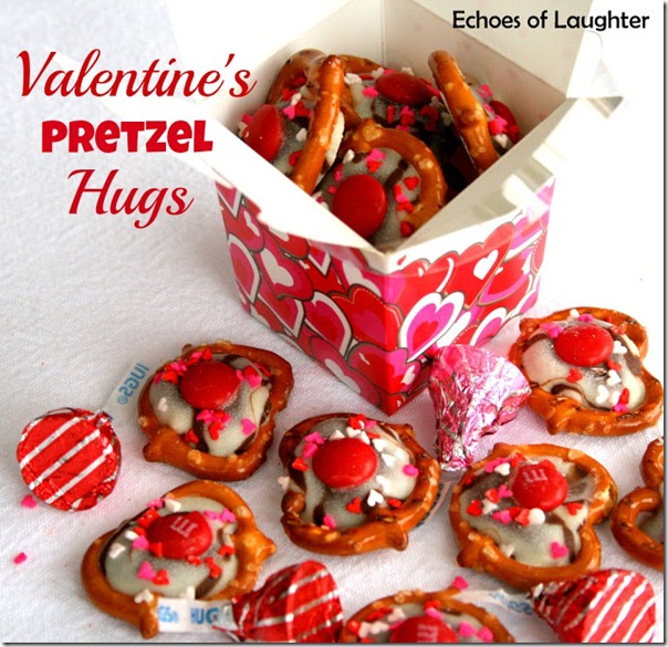 Valentine's Pretzel Hugs