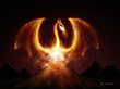 Fire Dragon In Rocks