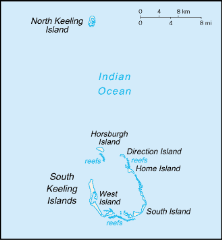 keeling islands map