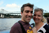 On the CityCat, approaching the Story Bridge