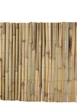 Bamboo stake fence (there is a variety of colors in the store and online).