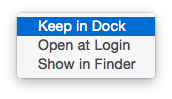 Yosemite Keep in Mac OS Dock