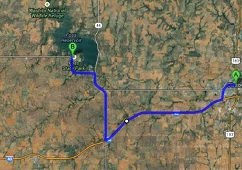 directions to Foss Lake SP