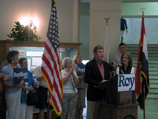 Roy Blunt speaks at his rally on July 6th in Springfield. (Photo by: Kenrick Nobles)