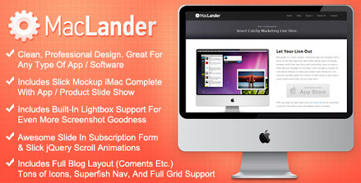 MacLander - Premium HTML App Site Template - Software Technology