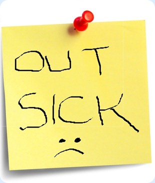 out sick