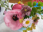 A closeup of an arrangement for the wildflower page.