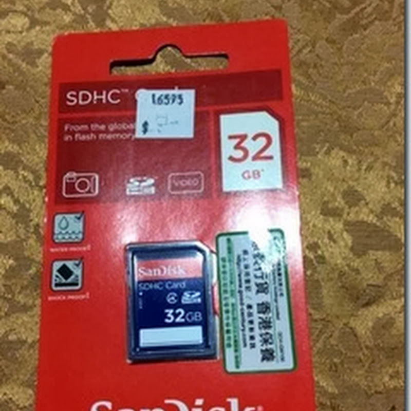 說好的class 4呢?! Sandisk SDHC Card 32GB class 4