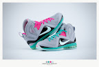 nike lebron 9 ps elite grey candy pink 9 35 sneakerbox LeBron 9 P.S. Elite Miami Vice Official Images & Release Date