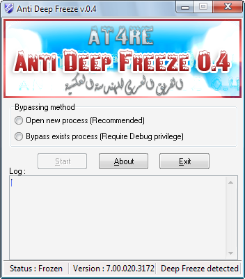 Bypass Deep-Freeze Process with Anti-Deep-Freeze