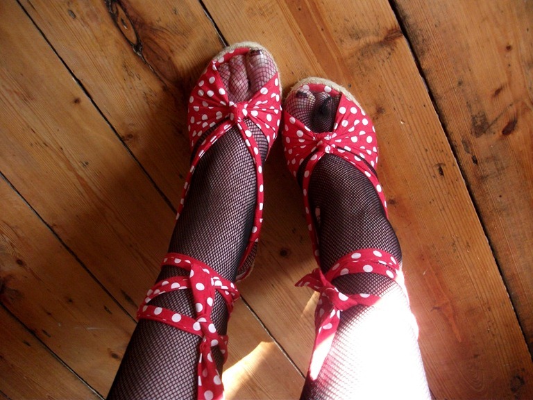 043 Polka Dot Heels Style Blogger