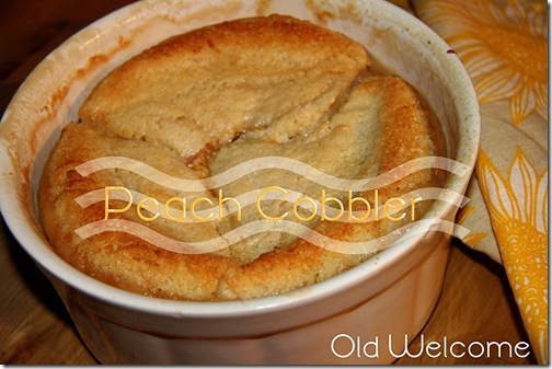 Peach cobbler