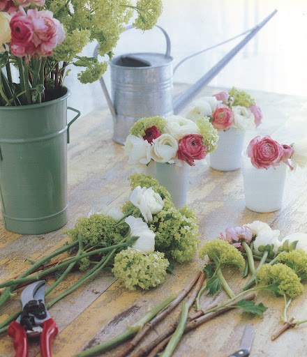 Cut flowers can last a week or longer. Florists use simple tricks and techniques, called conditioning, to strengthen and add vitality to flowers before composing arrangements. (The Best of Martha Stewart Living -- Arranging Flowers)