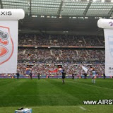Rugby-French top 14- stade de france con Tube Flag