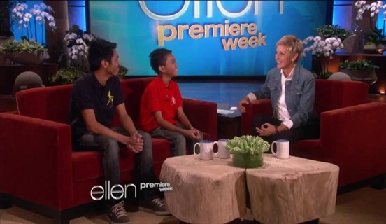 Pinoy brothers on Ellen Degeneres show