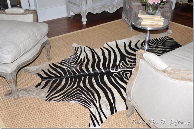 zebra hide rug 005