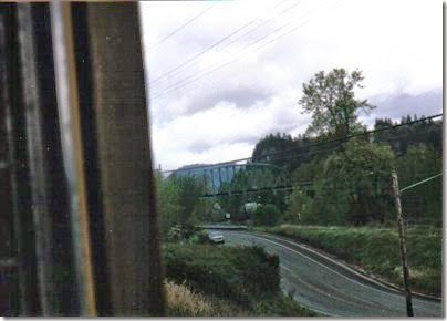 Weyerhaeuser Woods Railroad (WTCX) Cowlitz River Bridge at Kelso, Washington on May 17, 2005