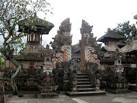 Statues and temples in Ubud