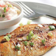 Lemon-Curry Tilapia and Cool Cucumber Salad
