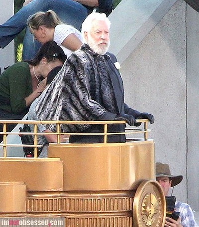 Donald Sutherland Az éhezők viadala Futótűz forgatásán 03