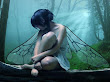 Blue Fairy In The Sun Lights