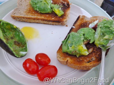 Apr 14 Avocado egg and Flax toast 009