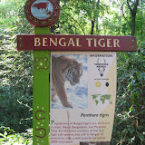 The Bengal tiger sign at the Nashville Zoo 09032011