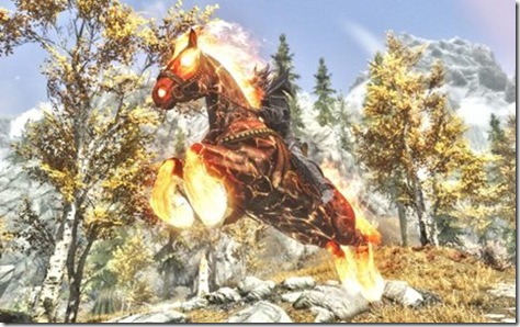 skyrim mod fire horse 03 blaze of eventide bb
