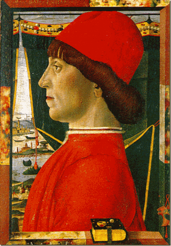 Portrait dâhomme de profil, Ecole italienne de la Renaissance