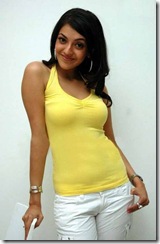 Kajal Agarwal in yellow dress