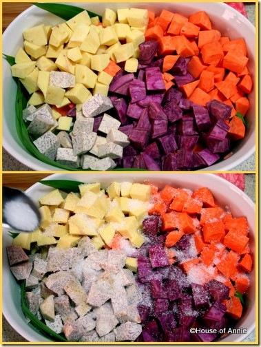 Sweet potatoes for Bur Bur Cha Cha