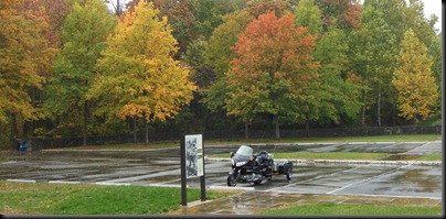 Goldwing in parking lot of Lincoln Boyhood National Memorial (LBNM)