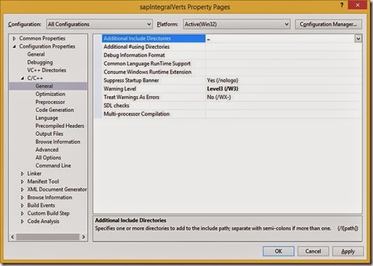 Set Additional Include Directories Set Additional Include Directories