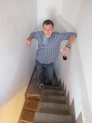 Chase in the little stairway