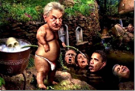Soros Watering His Garden