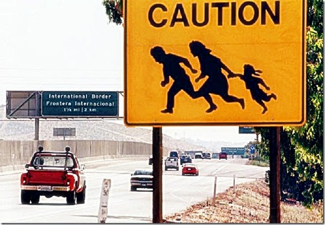 Caution Illegal Alien Crossing