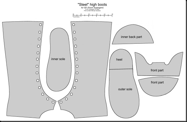 Moldes para hacer botas vaqueras de fomi - Imagui