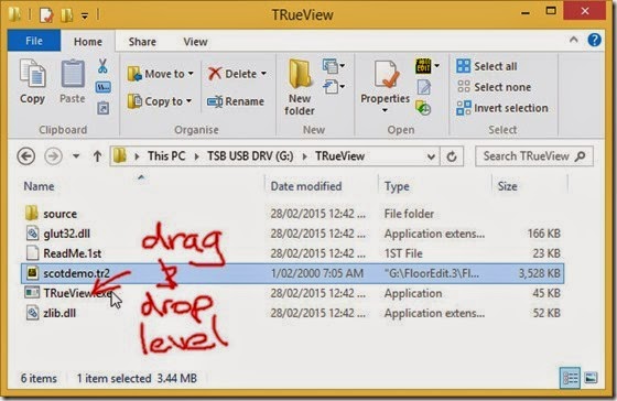 Drag and drop level onto TRueView Drag and drop level onto TRueView