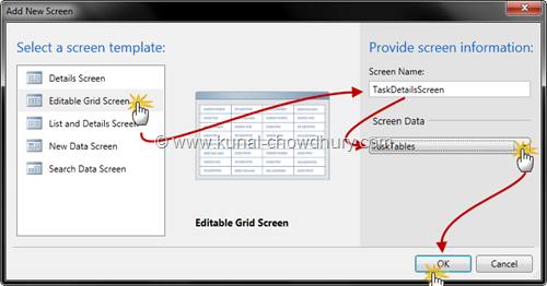 7. Create New Details Screen