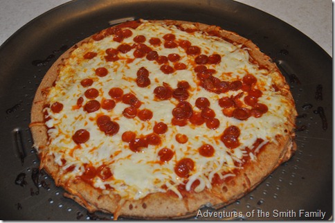 Pizza night, kids in the kitchen, pizza
