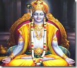 [Krishna in meditation]