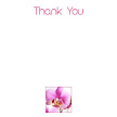 Pink Orchid 8 Flat Thank You Card