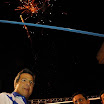 La llegada del máximo líder de Centro Democrático, Jimmy Jairala, a la nueva central, fue acompañada del lanzamiento de fuegos artificiales