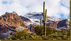Snow on the Superstitions